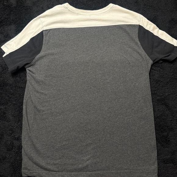 Tahari Colorblock Minimalist Tee – Gray/Black/White - Picture 3 of 3